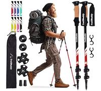 TrailBuddy Bâtons de randonnée - Bâtons de Marche télescopiques pour Hommes et Femmes - Extensibles 62-137 cm - Bâtons de randonnée ultralégers en Aluminium 7075-1 Paire