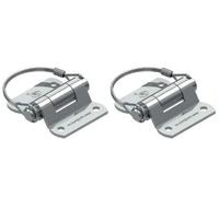 Trailer hinge (releasable pin) zinc plated 73x61mm - Pair - Set of 2