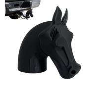 Trailer Hitch Cover, Horse Head Decorative Receiver Cap, Weather Resistant Tow Hitch Plug Protector, Universal Fit Accessory For Cars Sedans Trucks RVs Camping Travel Outdoor Events Road Trips