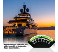 Trailer Leveling Bubble - Compact 9x4.2x1cm RV Inclinometer Gauge | 45 Degree Waterproof Stick On Level Indicator | Accurate Parking Alignment Tool For Travel Camping Boats Trucks Vehicles