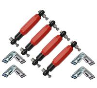 trailer parts4u Amortisseur de roue rouge 2000 3500 kg Essieu de remorque compatible avec Alko Octagon Plus (4 x + support)