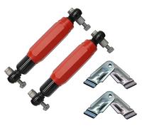 trailer parts4u Amortisseurs de roue rouge 2000 3500kg Essieu de remorque compatible avec Alko Octagon Plus (2X + support)