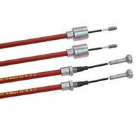 trailer parts4u Lot de 2 câbles de frein d'origine ALKO AL-KO Longlife - Montage rapide - Longueur de la gaine : 1430 mm - Longueur totale : 1626 mm - Câble Bowden 247.288 247288