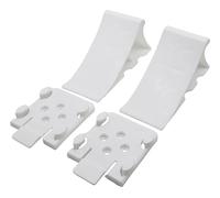 trailer parts4u Lot de 2 cales de frein blanches avec support pour remorque Domar Humbaur