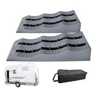 Trailer Wheel Chocks And Levelers Lightweight Travel Trailer Leveling Blocks For Campervan or Traiiler | Wheel Choccks For Cars | 2pcs Leveling Blocks RV Whel Chocks |