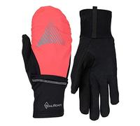 TrailHeads Gants de course convertibles, noir - corail vif, S/M