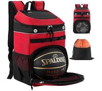 TRAILKICKER Sac à dos de basket-ball pour homme et femme - Sac de basket-ball avec compartiment à ballons, sac à chaussures de sport