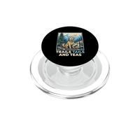 Trails Tails and Teas Mountain Hiker Promeneur pour Chien PopSockets PopGrip pour MagSafe