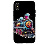 Train 90s Look Trains Railway Track Coque pour iPhone X/XS