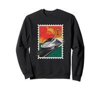 Train à balles Shinkansen japonais Kanji rétro souvenir Sweatshirt