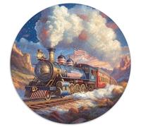 Train à Vapeur 1000 Pièces Animation Puzzle pour Adulte Qualité Supérieure Jeu Cadeau Unique Adultes Et Enfants Dès 14 Ans 1000pcs (67.5x67.5cm)
