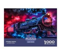 Train à Vapeur 1000 Pieces Jigsaw Puzzles for Adults Educhational Games Stress Relieving Entertainment Exercise The Memory of The Brain for Family Decorations 70x50cm/1000pcs