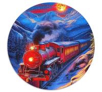 Train à Vapeur Puzzle 1000 Pièces Adultes Et Enfants Dès 14 Ans Chemin de Fer pittoresque Pièces Parfaitement Assorties Jouets Défi Éduchatifs Détente Collection 1000pcs (67.5x67.5cm)