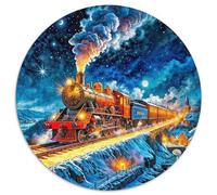 Train à Vapeur Puzzle 1000 Pièces Adultes Et Enfants Dès 14 Ans Chemin de Fer pittoresque Pièces Parfaitement Assorties Jouets Défi Éduchatifs Détente Collection 1000pcs (67.5x67.5cm)