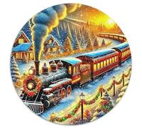 Train à Vapeur Puzzle 1000 Pièces Adultes Et Enfants Dès 14 Ans Chemin de Fer pittoresque Puzzle Classique Jeu Éduchatif Challenge Toy Détente & Relaxation 1000pcs (67.5x67.5cm)