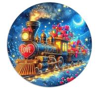 Train à Vapeur Puzzle 1000 Pièces Adultes Et Enfants Dès 14 Ans Chemin de Fer pittoresque Puzzle De Bricolage Coloré Jeu Éduchatif Challenge Toy Détente & Relaxation 1000pcs (67.5x67.5cm)