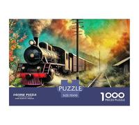 Train à Vapeur, Puzzle De 1000 Pièces, Défi Enrichissant pour L’Esprit, Parfait comme Cadeau Personnel, À Partir De 8 Ans, 70x50cm/1000pcs
