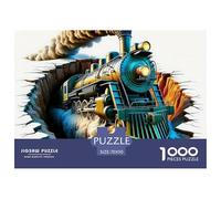 Train à Vapeur, Puzzle De 1000 Pièces, Défi Enrichissant pour L’Esprit, Parfait comme Cadeau Personnel, À Partir De 8 Ans, 70x50cm/1000pcs