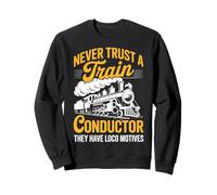 Train Conductor Railroad Heritage Locomotive Crew Sweatshirt
