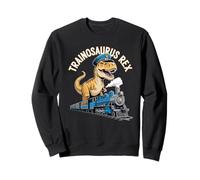 Train Conductor Riding Dinosaur Railroad Adventure Sweatshirt