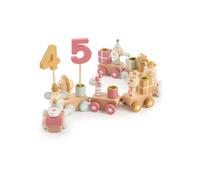 Train d?anniversaire en bois 0-99 ans, scandi berry TU