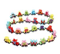 Train d'alphabet en bois, train magnétique fort avec des trains de 26 lettres et 1 locomotive, alphabet éducatif préscolaire pour les tout-petits garçons et filles Giftswooden