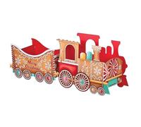 Train de Cadeaux du Père Noël, Trains de Noël Personnalisés à Faire Soi-même Décoration de Noëls Rangement de Cadeaux Traîneau Unique Rangement de Cadeau Conteneur Décoratif pour Maison Ornement