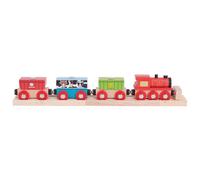 Bigjigs Rail Train Transport de Céréales | Train en Bois | Circuit Train Bois | Jouet Enfant | Jouet Éducatif | Cadeau Enfant | Jouet en Bois | Compatible avec Autre Marques de Train en Bois