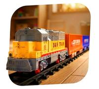 Train de fer électrique pour enfants, locomotive avec trains et pistes, modèle de jouet robuste et de qualité supérieure pour les enfants garçons et adultes, le kit de modélisme est adapté pour les