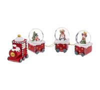Train de Noël avec boules de neige, décoration de Noël