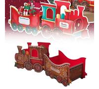 Train de Noël, décorations de Noël, train cadeau de Père Noël, offrez de la joie des vacances avec style, cadeau de Noël pour cadeaux de Noël, cadeaux de Noël pour les bonbons, les vacances (café)