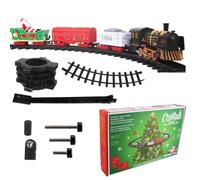 Train de Noël pour sapin Avec Musique Lumière Électrique Petit Décor Maison | Train Ferroviaire Fête sous Sapin Pour Maison Maternelle hambre Fête Garçons
