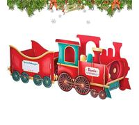 Train de Noël | Vacation Jubilee Delivery Santa's Train | Festifs grands sujets - Décoration de la container pour le cœur de table le soir de la cheminée étagère de manteau étagère à la maison