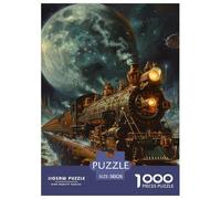 Train de rêve 1000 Pieces Animation Puzzle en Papier Jeu D'Intelligence Jeu Cadeau Unique Adultes Et Enfants Dès 14 Ans 38x26cm/1000pcs
