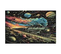 Train de rêve Puzzles Adultes 1000 Pièces en Bois, Jouet De Puzzle De Défi De Cerveau pour des EnfFourmis, D’Intelligence （75×50cm）