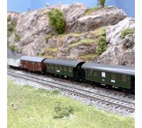 Train de voyageur + wagons marchandises, DB, Ep. III - MINITRIX 15002 - N 1/160