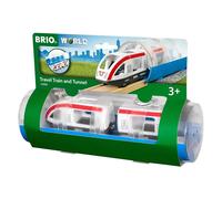Brio World 33890 Train de voyageurs et tunnel Vert G