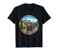 Train d'époque du Durango Scenic Railroad, Colorado Travel T-Shirt