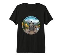 Train d'époque du Durango Scenic Railroad, Colorado Travel T-Shirt Haut de Gamme