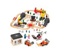 Ville avec circuit train electrique bois