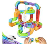Train Électrique Enfant - Circuit Cube Track avec 3D Rail Magique, Jeu de Construction STEM pour Garçons et Filles 3 Ans+ (Design Anti-Gravité) (Édition définitive (88 pièces / 66 Circuits))