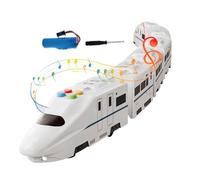Train Électrique - Modèle De Métro À Assembler Librement | Jouet de Train avec des Lumières et de la Musique,pour Garçons et Filles, Anniversaire et Vacances