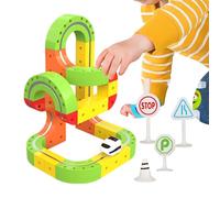 Train électrique pour - Grand Jouet éducatif magnétique avec Cubes de Piste Click, Set d'apprentissage pour préscolaires | Salle de rèche, Salle de Jeux, intérieur Noël