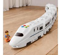 Train Électrique,Simulation De Chemin De Fer À Assemblage Libre | Jouet de Train avec des Lumières et de la Musique,Cadeau pour Garçons Et Filles, Fêtes, Anniversaire, Apprentissage Et Jeu Entre