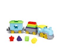 Green Toys - Train Stack & Sort (TNSS-1460) - Empilable et triable, plastique recyclé, multicolore