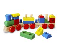 Melissa & Doug Grand Train À Empilage 15 Pieces 43 Cm De Long - Loisir Créa