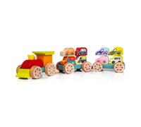 Train En Bois Avec Wagons 13999 Cubika