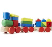 Train en bois bleu TU