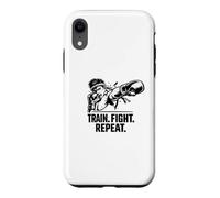 Train Fight Repeat Nak Muay Thai Boxing Fighter Cadeau Coque pour iPhone XR