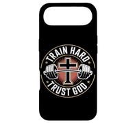 Train Hard Trust God Musculation Foi Chretienne Coque pour iPhone Air